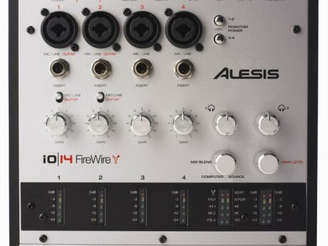 ALESIS iO14 4ch Audio/midi 24-bit/192khz Firewire Interface